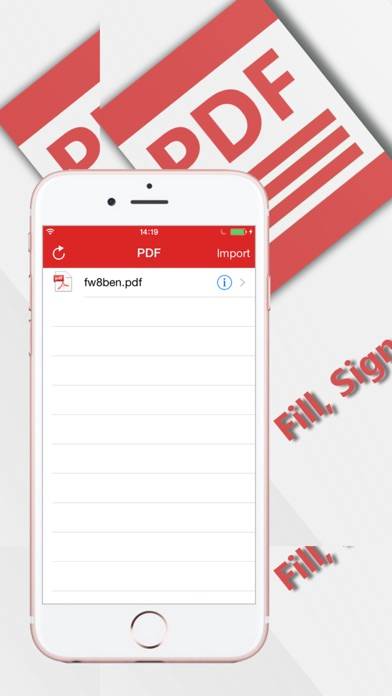 PDF Fill and Sign any Document Captura de pantalla de la aplicación #1