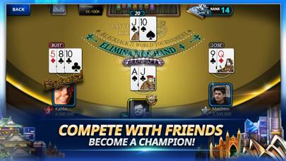Blackjack 21-World Tournament App skärmdump #2