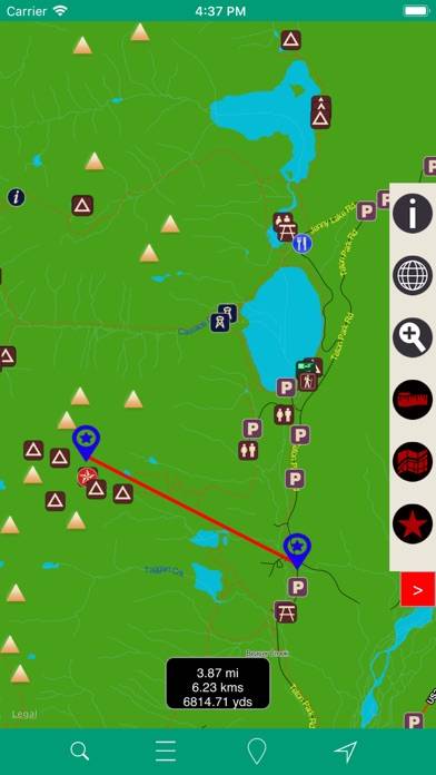 Grand Teton National Park GPS App screenshot