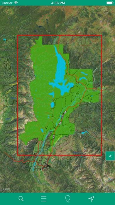 Grand Teton National Park GPS Schermata dell'app #3