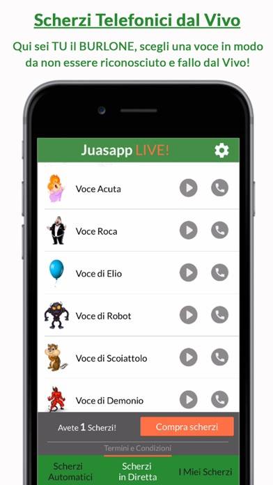 Juasapp Live Schermata dell'app #2