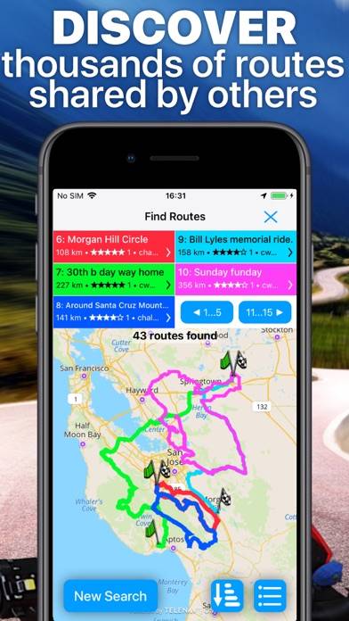 Scenic Motorcycle Navigation App screenshot #5