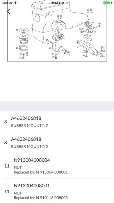 Mercedes-Benz Car Parts Capture d'écran de l'application #3