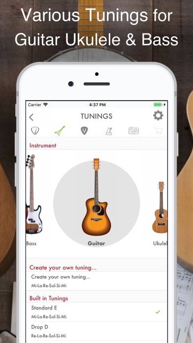 Guitar Tuner: Bass and Ukulele App screenshot #2