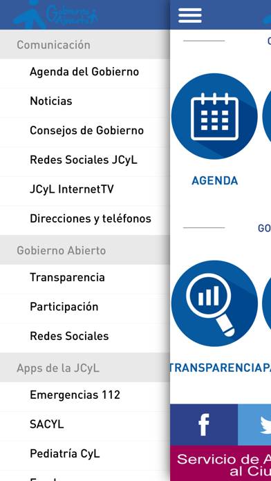 JCyL Captura de pantalla de la aplicación