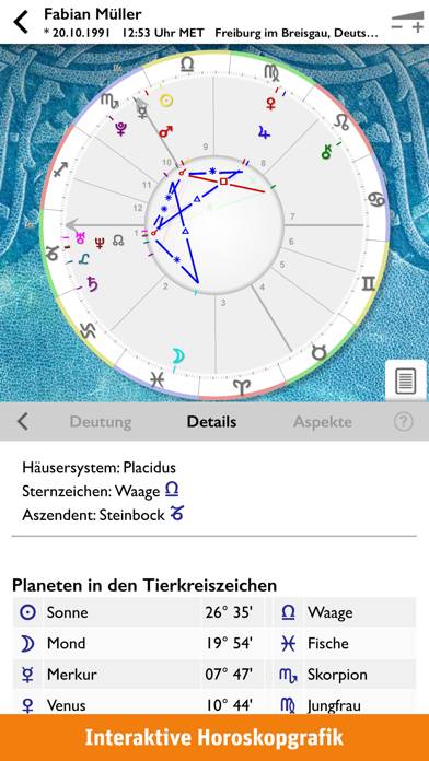 AstroStar: Horoskope berechnen App screenshot #1