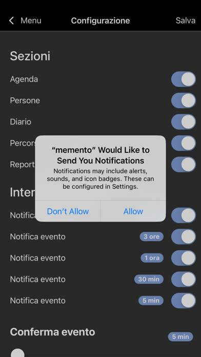 Acta Memento Schermata dell'app