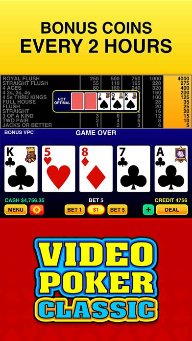 Video Poker Classic App skärmdump #4