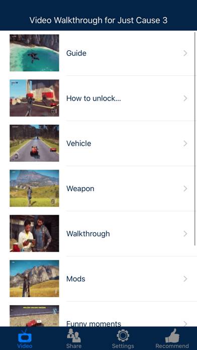 Video Walkthrough for Just Cause 3 App screenshot #1