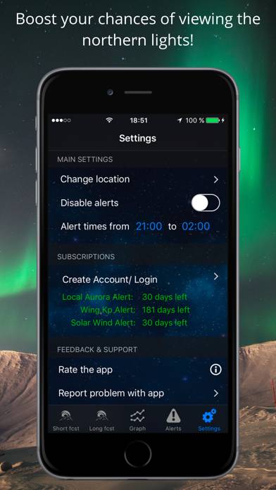 Northern Light Aurora Forecast Captura de pantalla de la aplicación #5