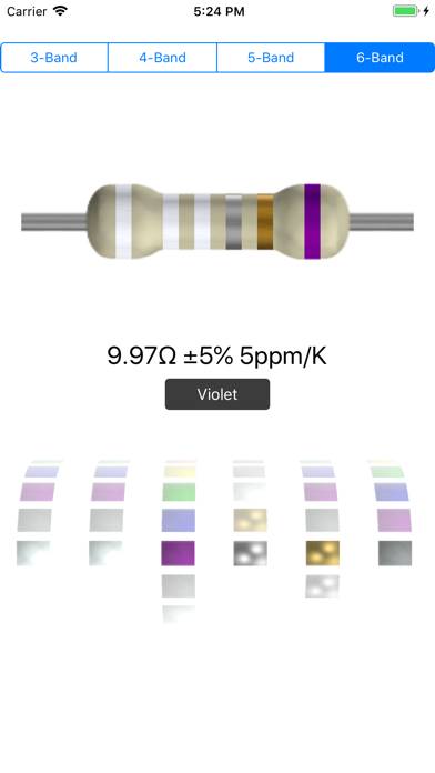 Color ring resistance Capture d'écran de l'application #4