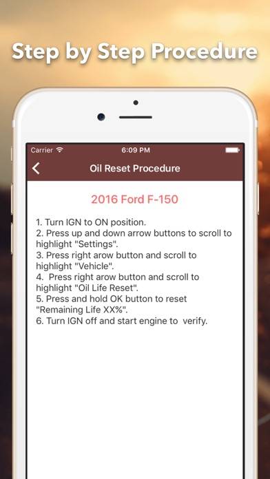 Reset Oil Service Pro Captura de pantalla de la aplicación #5