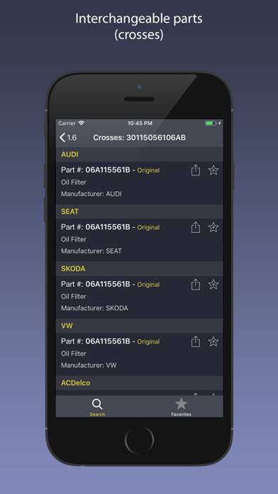 AutoParts for Audi cars Captura de pantalla de la aplicación #5