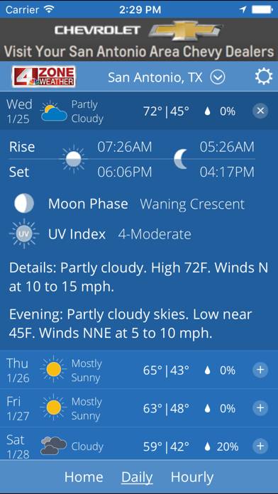 WOAI 4 Zone Weather App screenshot #2