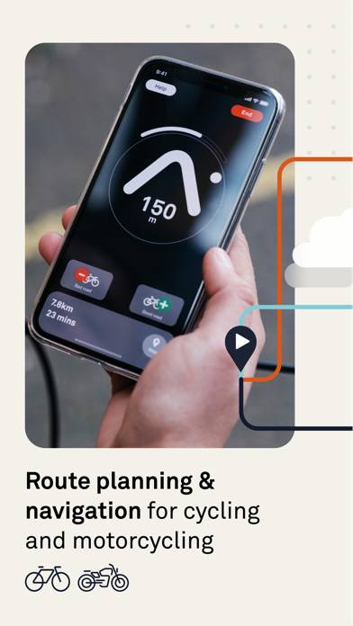 Beeline Bike Navigation App-Screenshot #1