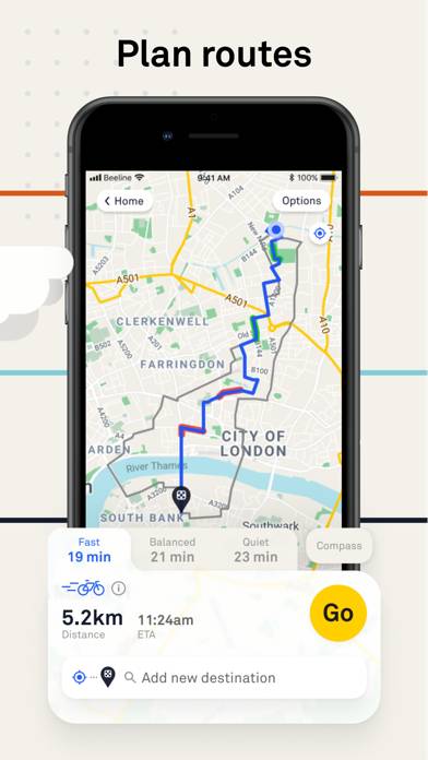 Beeline Bike Navigation App-Screenshot #2