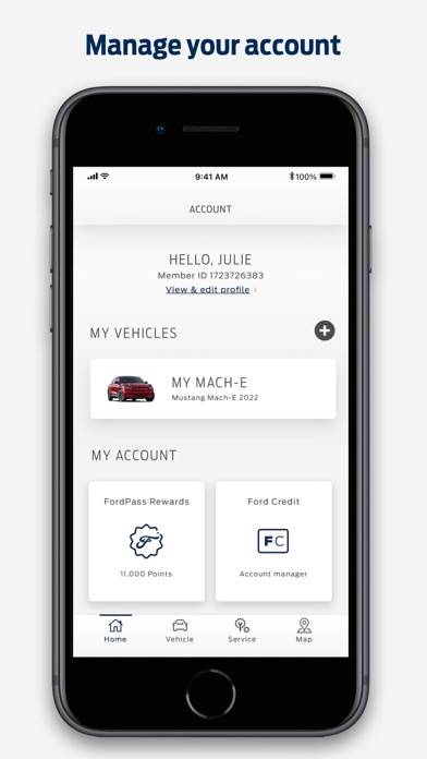 FordPass™ Schermata dell'app #2