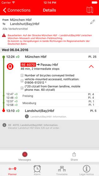 DB Streckenagent App-Screenshot #2