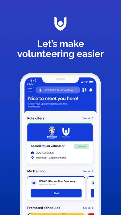 UEFA Volunteers App screenshot #3