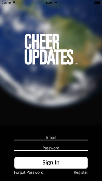Cheer Updates App screenshot