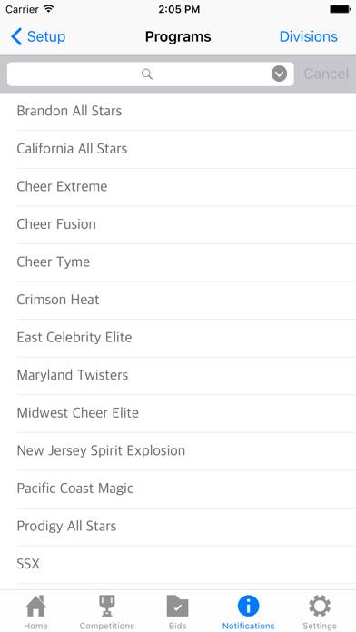 Cheer Updates App screenshot