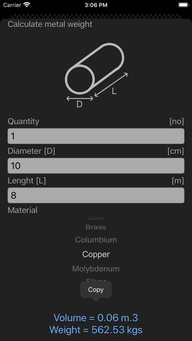 Metal Calculator Plus Schermata dell'app