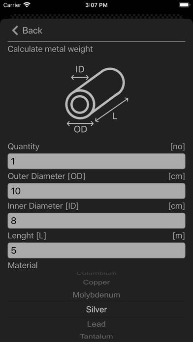 Metal Calculator Plus Schermata dell'app