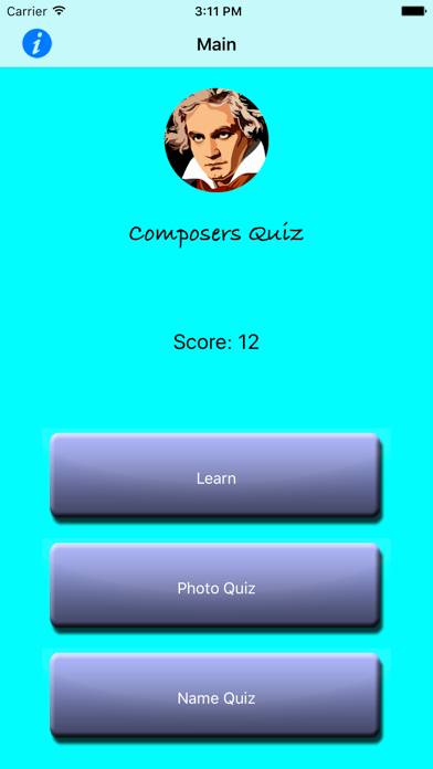 Composers Quiz captura de pantalla
