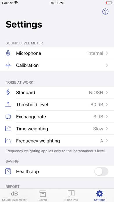 NIOSH Sound Level Meter App screenshot #4