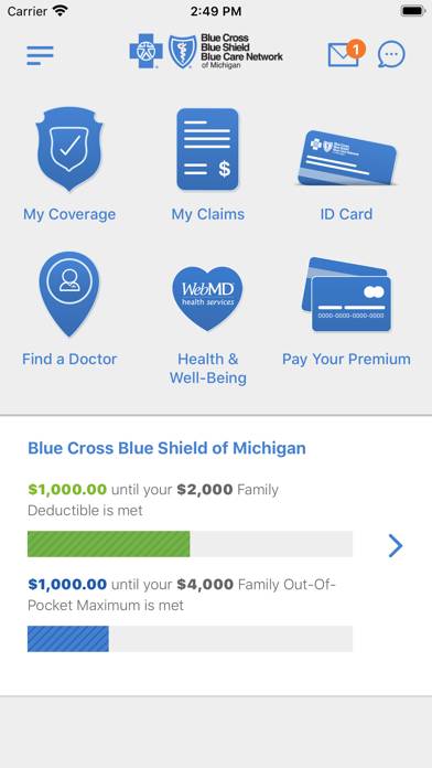 Bcbsm App screenshot #2