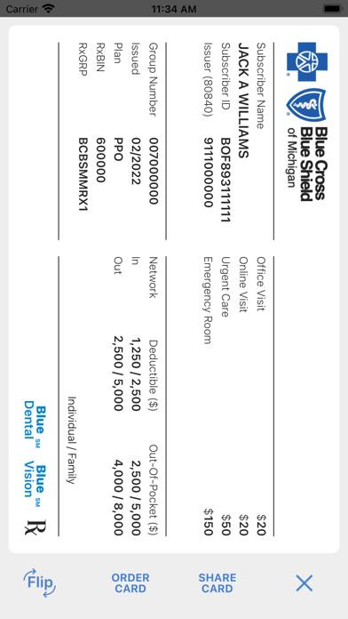 Bcbsm App screenshot