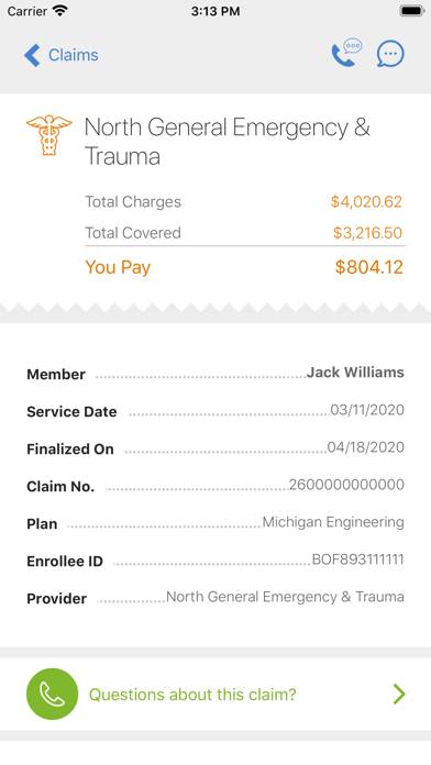 Bcbsm App screenshot