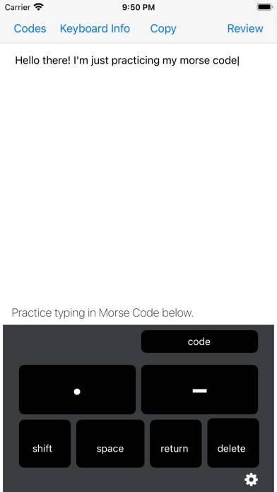 Morse Code Keys App-Screenshot