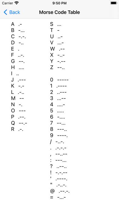 Morse Code Keys App-Screenshot