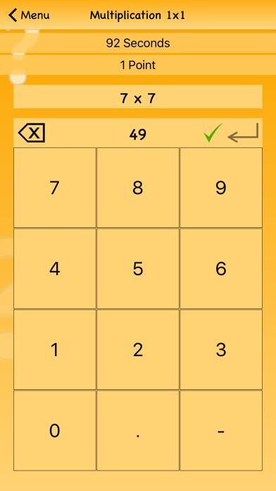Multiplication 1x1 App screenshot #2