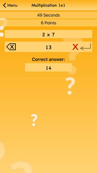 Multiplication 1x1 App screenshot #4