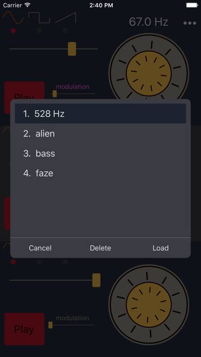 Frequency Sound Generator Captura de pantalla de la aplicación #3