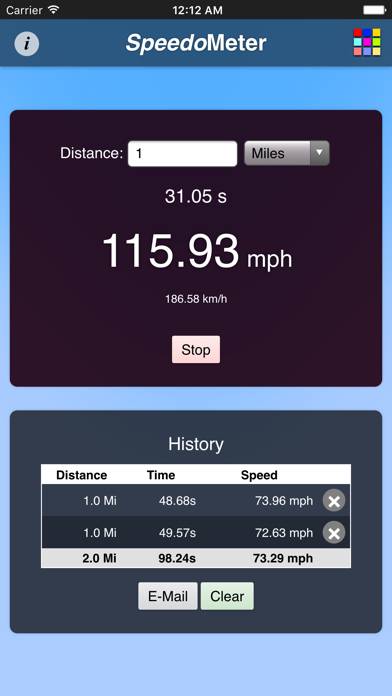 Tachometer 2 App-Screenshot