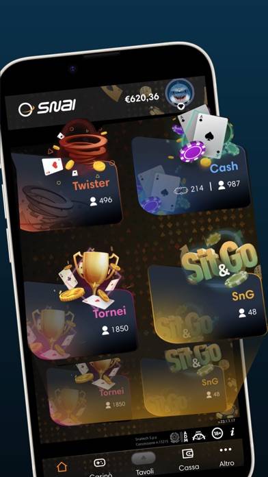 SNAI Poker Schermata dell'app #2