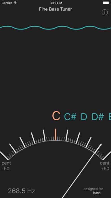 Fine Bass Tuner Captura de pantalla de la aplicación #4