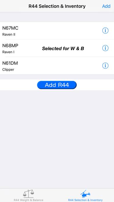 R44 Weight & Balance App screenshot #4