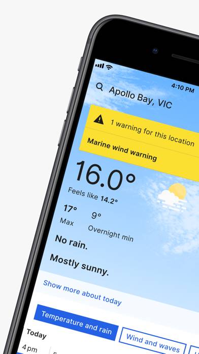 BOM Weather Schermata dell'app #1