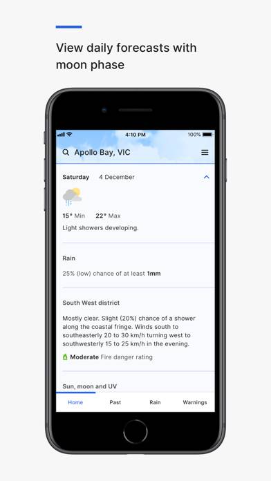 BOM Weather Captura de pantalla de la aplicación #6