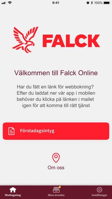 Falck Online App skärmdump #1