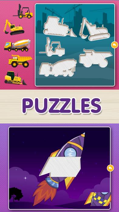 Cars & Vehicles Puzzle Game for toddlers HD Captura de pantalla de la aplicación #1