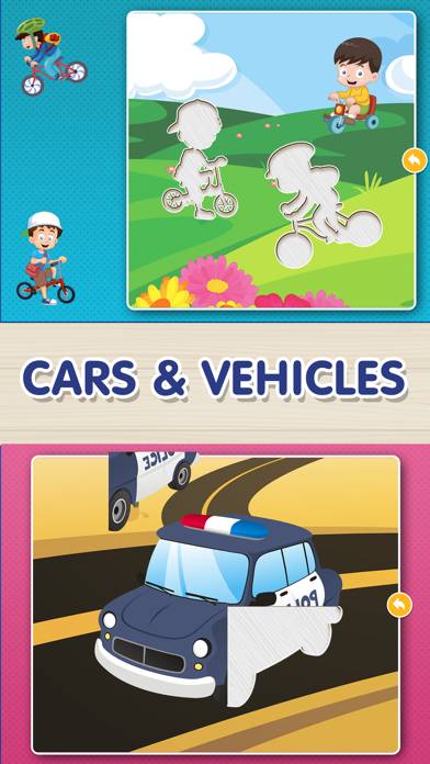 Cars & Vehicles Puzzle Game for toddlers HD Captura de pantalla de la aplicación #2