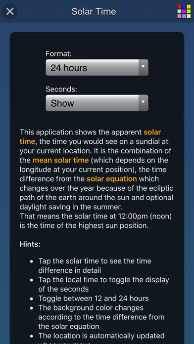 Solar Time App-Screenshot #3