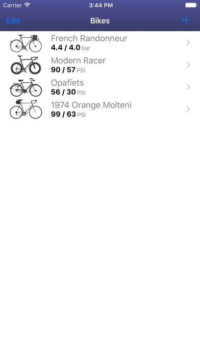 Bicycle Tire Pressure App skärmdump #1