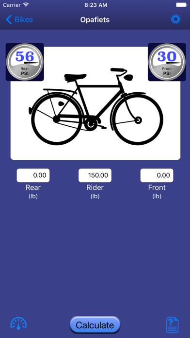 Bicycle Tire Pressure App skärmdump #3