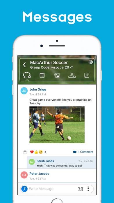 TeamReach – Your Team App App screenshot